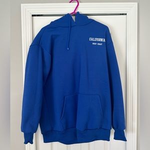 Crew neck royal blue size medium